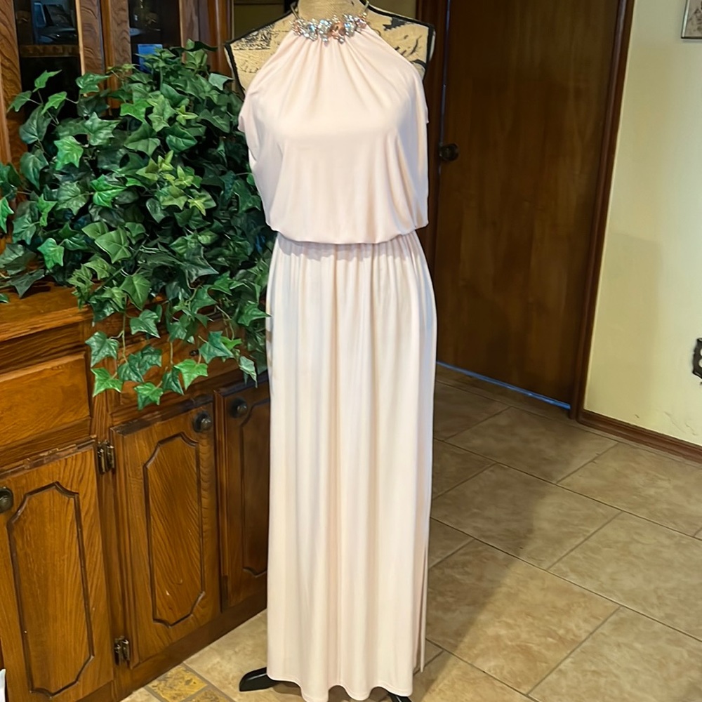 MSK beautiful pink long dress size 8